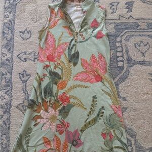 Spartina 449 Green Floral Dress